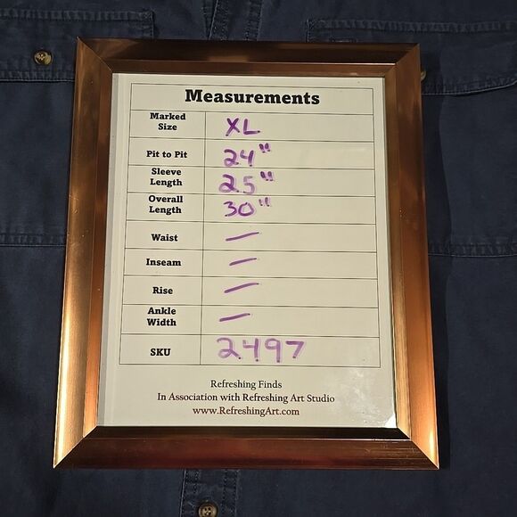 Cotton Canvas Work Shirt Mens XL Saugatuck Heavy Button Collared Long Sleeve VTG - Picture 2 of 11